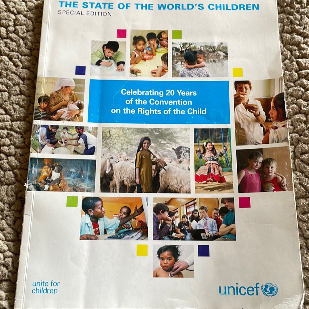 The state of the worlds children, special edition book, unicef
